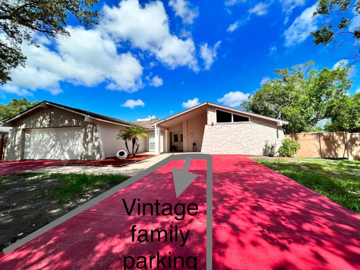 Vila Vintage Family Scape + Heated Pool&Discount Tampa Exteriér fotografie